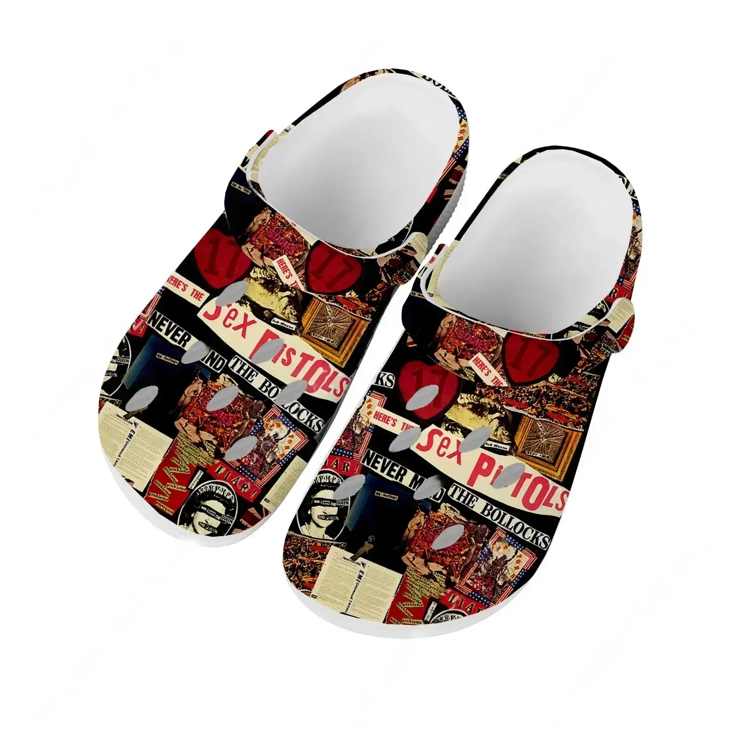 Sex Pistols Water Shoes Mens Womens High Quality Fashion Home Garden Clogs Customizd Sandals Beach Breathable Hole Slippers