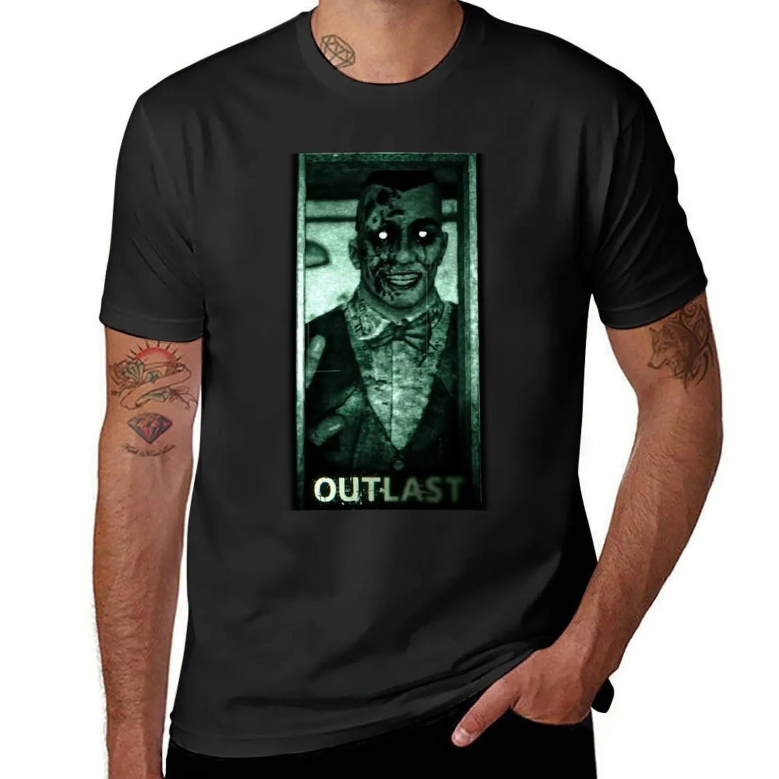 OUTLAST - Eddie Gluskin T-Shirt blacks quick-drying plain hippie clothes men clothing