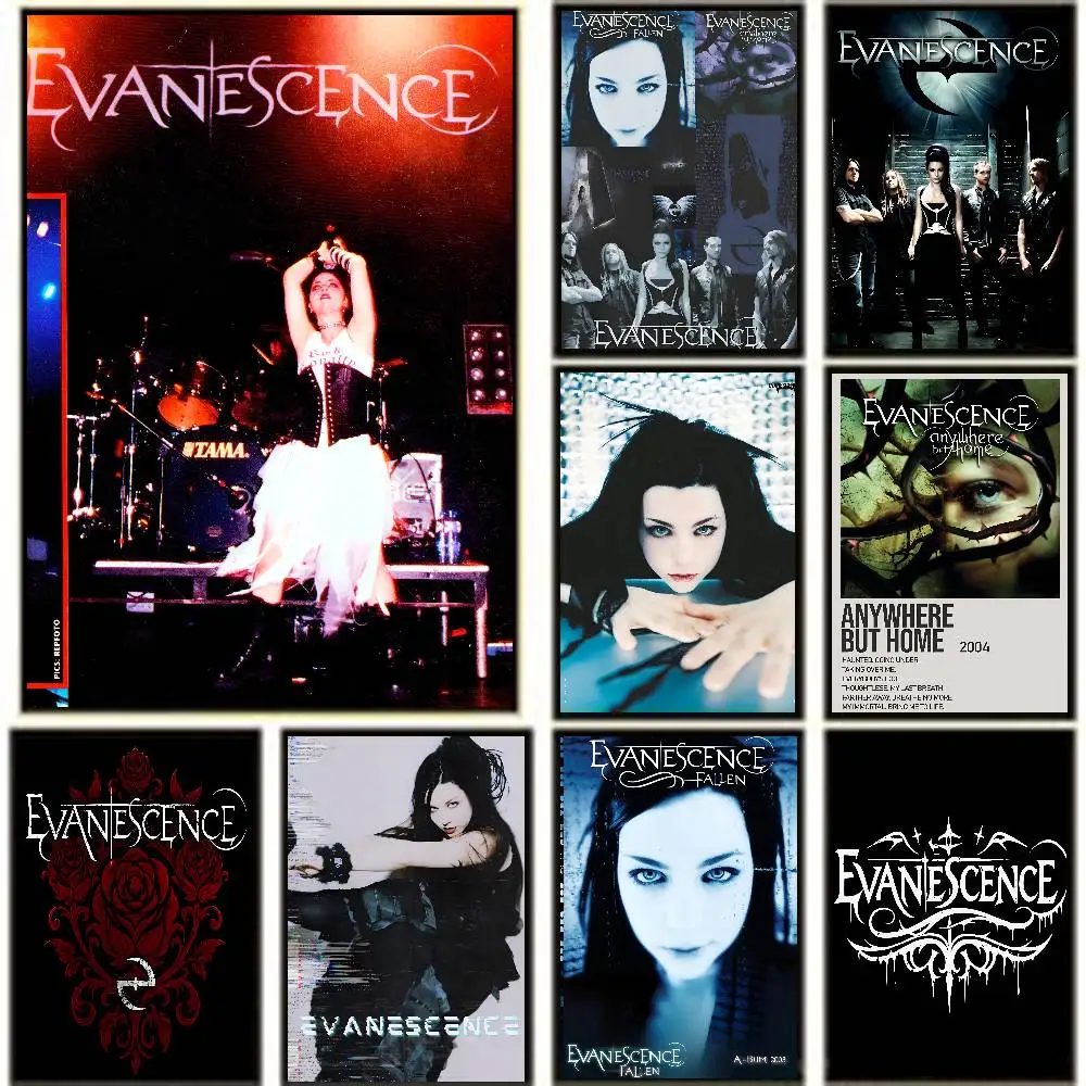 Rock Band E-Evanescence Posters High Quality Self-adhesive Wall Art Decorations Color Prints Sticky