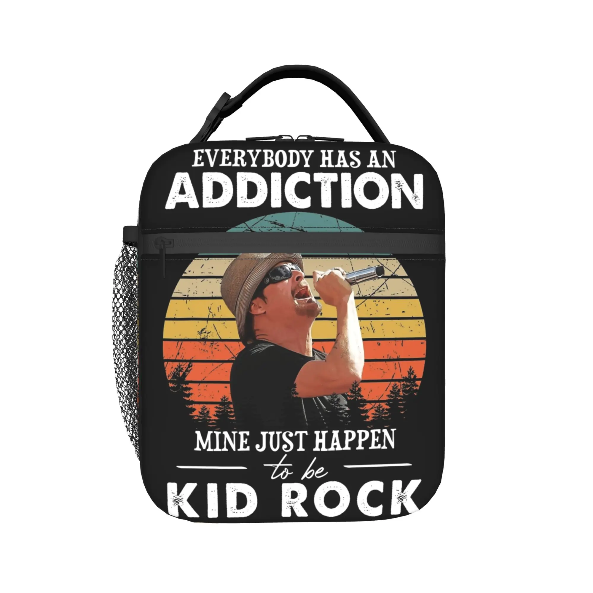 

Термосумка для обедов Kid Rock Singer Rapper Merch, изолированная, для школы, контейнер для еды, портативный термоконтейнер для обедов
