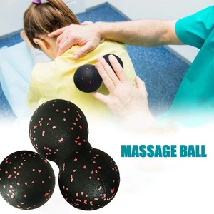 Conjunto De Bola De Fascia De Massagem De Amendoim, Kit De Treinamento De Tecido Profundo, Rolo De Músculo, Lacrosse, Rolo De Músculo, Após O Exercício 10 principais vendas bola costurada - №8