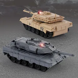 Mini Gifts RTR RC Battle Tank Remote Control Military Tanks Toy 170-degree Rotate Turret with Infrared System Toys for Boys