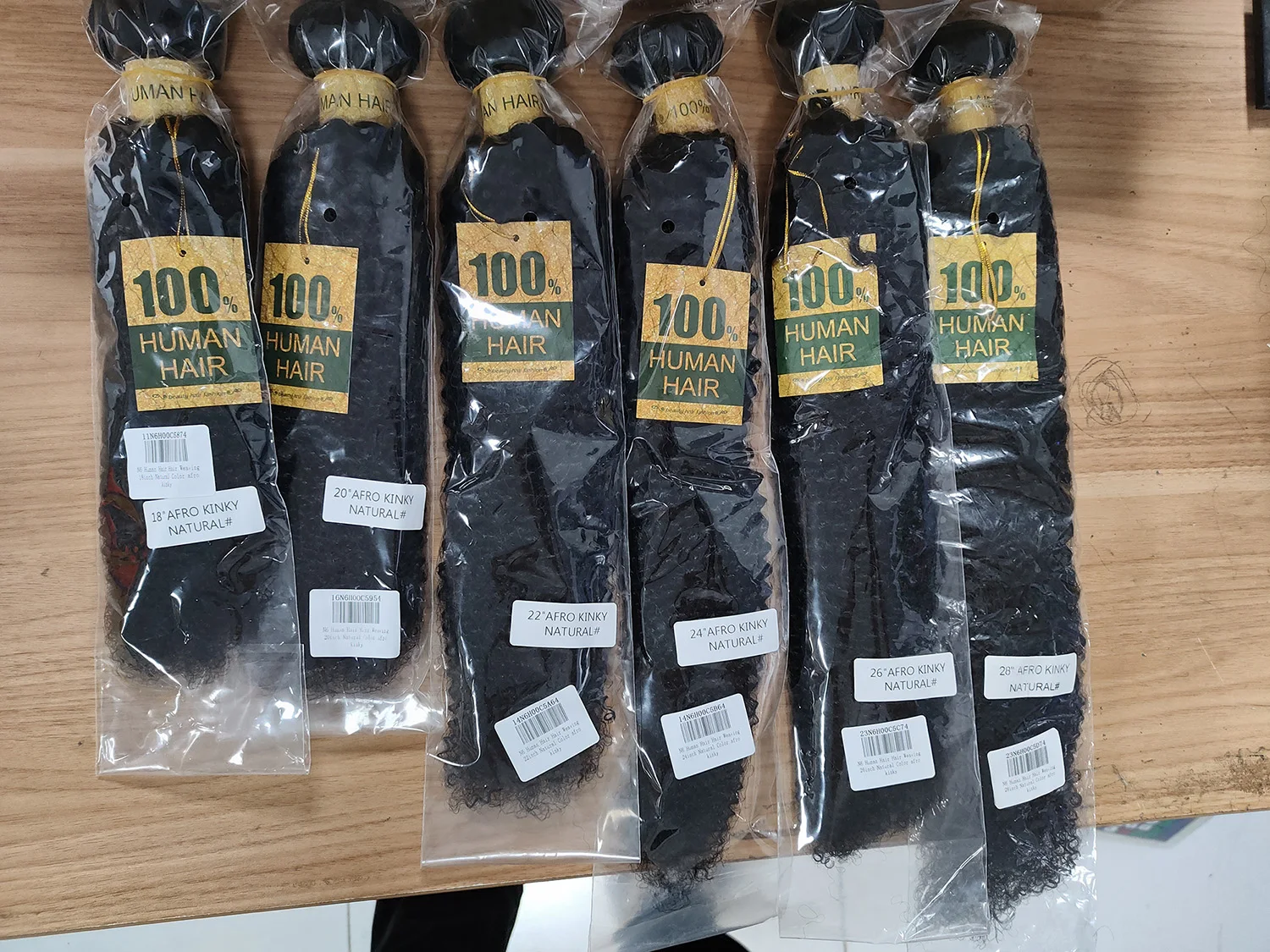 1/3 Afro Kinky Curly Bundles Brasilianisches Afro Kinky Echthaar-Bündel Angebot 8-28" Haarverlängerungen Lockiges Echthaar für Frauen – Detail 4