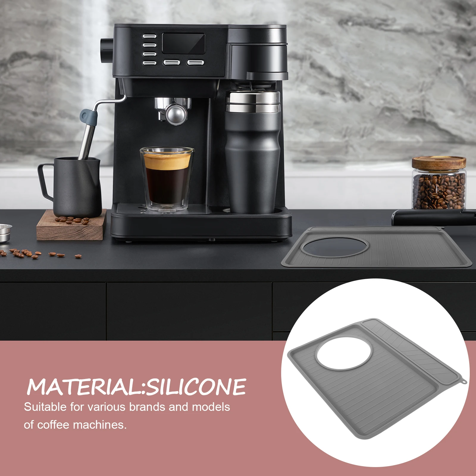

Coffee Machine Storage Pad Mat for Countertops Espresso Pads Maker Mats Protector Tool