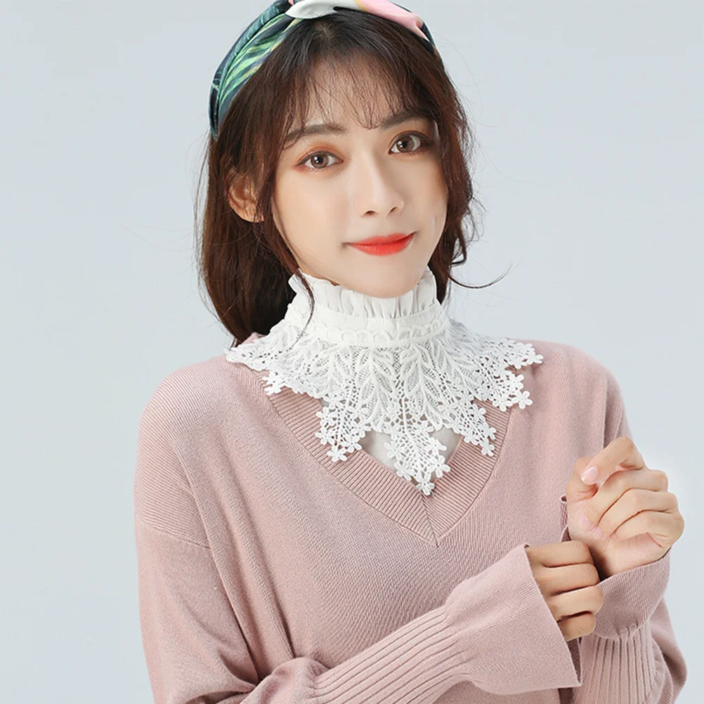 وهمية للنساء قابل للتعديل فو طوق قميص ملحق ملابس حفلات الزفاف بلوزة كاذبة طوق سيدة الترفيه ارتداء #5