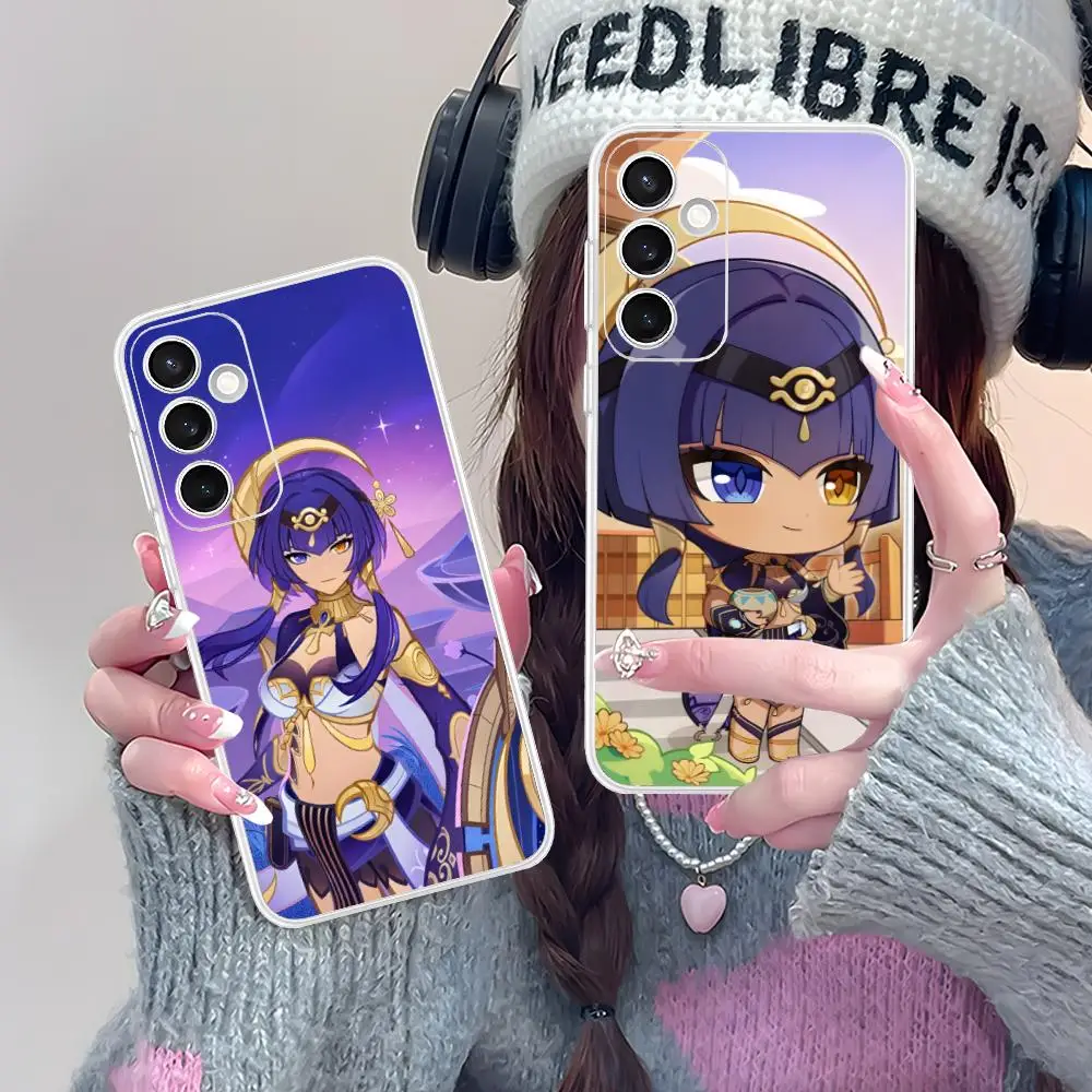 Game GI Candace Phone Case for Samsung Galaxy S25 S24 S23 S22 S21Plus FE Ultra Soft TPU Clear Shockproof Cover