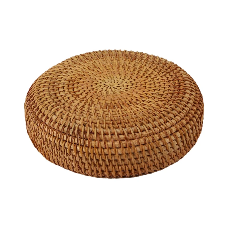 3X Handmade Autumn Rattan Weaving Round Storage Basket Fruit Dish Rattan Bread Basket For Kitchen Food Mini Container