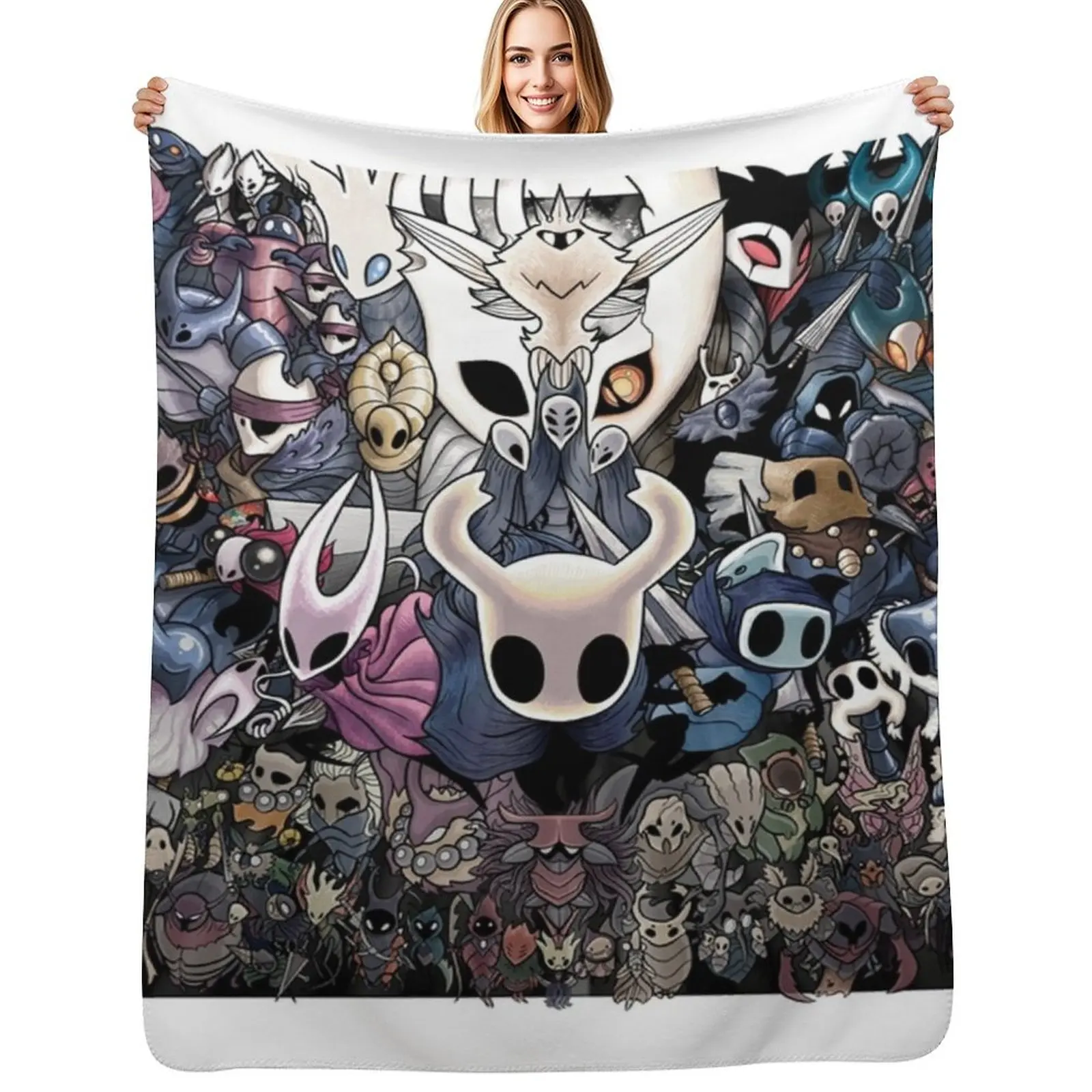 

hollowknight Throw Blanket Stylish Decor Blanket Gift for Friends Roommate