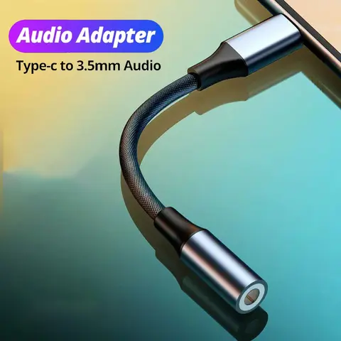Tip-C 3.5 Jack Ses Kablosu USB C 3 5 MM Jack Aux Adaptörü Telefon Aksesuarları Cabo Adaptador USB Tipo C USB C Adaptörü Kulaklık