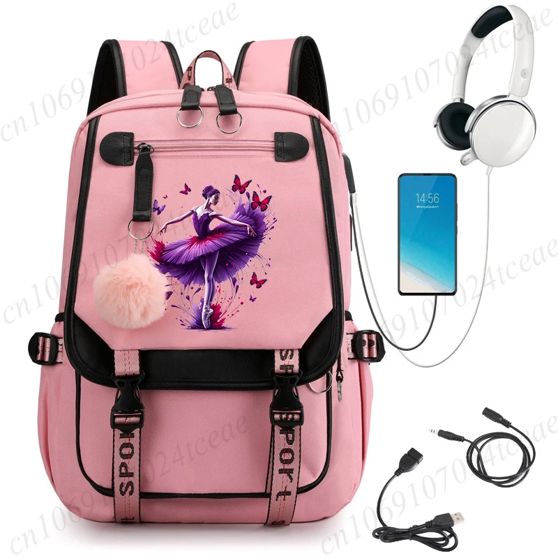 Anime Cartoon Back To School School Bag New Fashion Backpack Dance Girls Kawaii Backpack School Bags for College Student Mochila