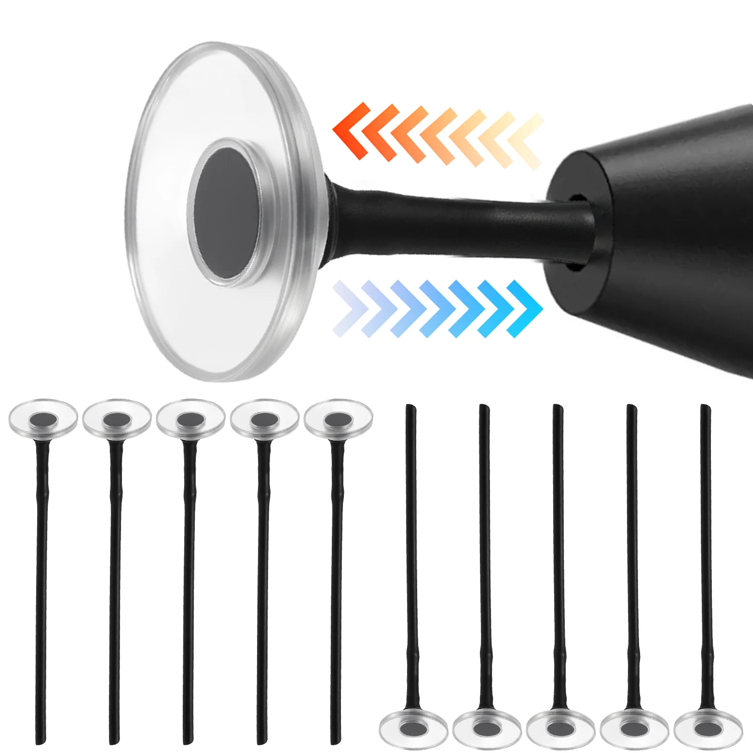 2-20PCS Universal Transparent Round Disc Replacement Tips For All Capacitive Pens Phone Tablet Anti Slip Stylus Pen Nibs