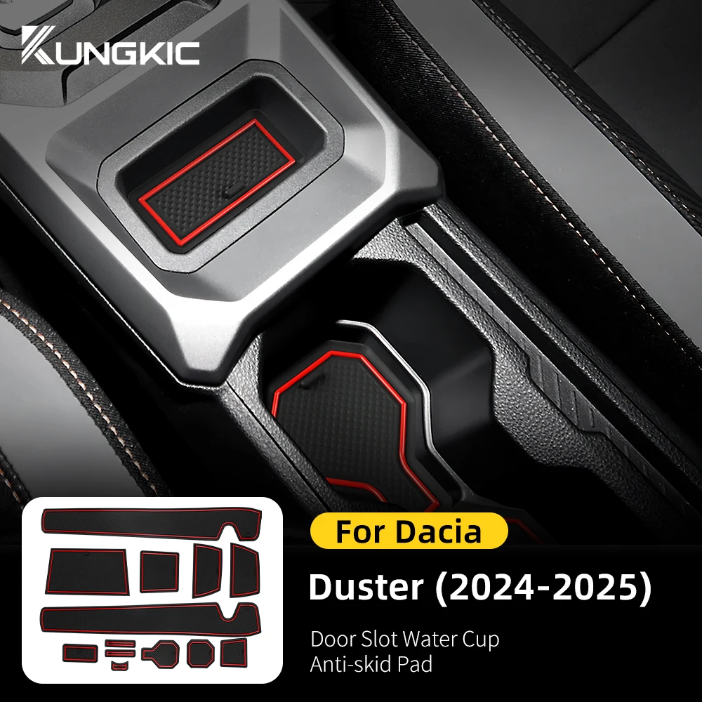 For Dacia Duster 3 2024 2025 Anti-slip Slot Pad Car Door Groove Mat Auto Interior Trim Dacia Duster3 Accessories