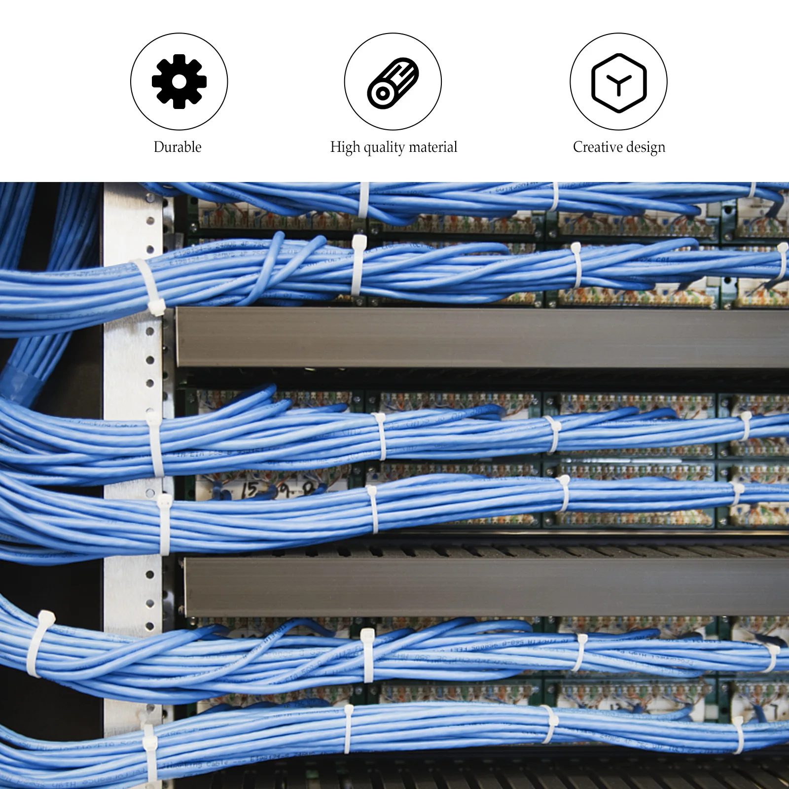 1 لفة 5 متر قابلة لإعادة الاستخدام لإدارة الأسلاك المنظم الربط أداة كابل العلاقات كابل الحبل العلاقات الحبل الأشرطة سلك التعادل الأشرطة #5