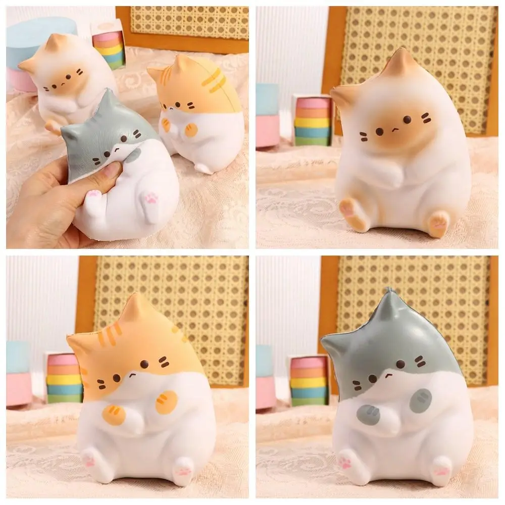 Interesting Cat Cat Pinch Toy Rebound PU PU Slow Rising Squeeze Cat Cartoon Soft Table Ornaments