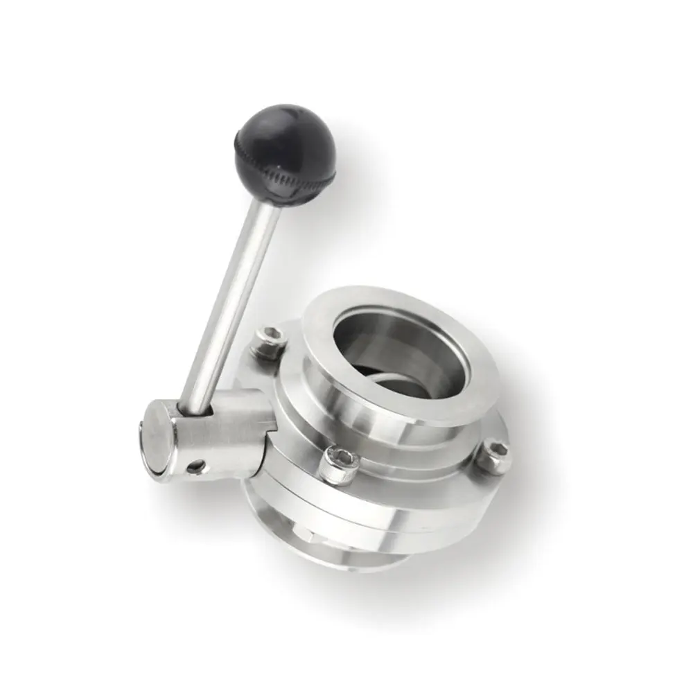 KF16 KF25 KF40 KF50 Vakuum-Sanitär-Absperrklappe SUS 304 Edelstahl Shut Off Flow Controller Homebrew – Detail 4