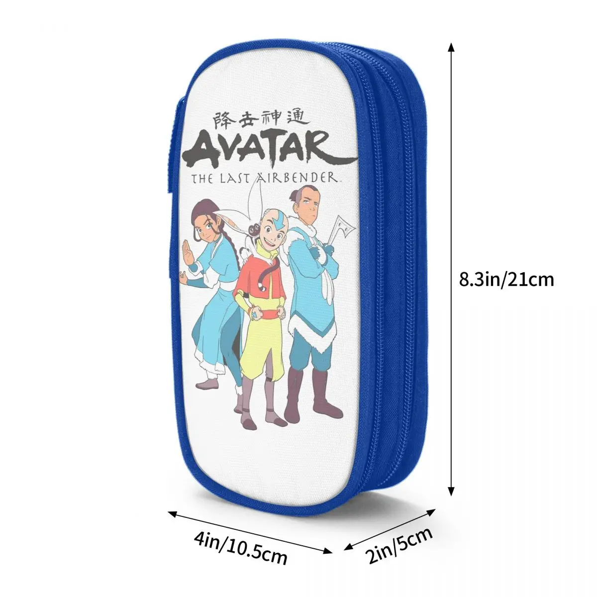 Avatar The Last Airbender Group Pencil Case Creative Pen Holder Bag Student Big Capacity School Supplies Cosmetic Pencil Box