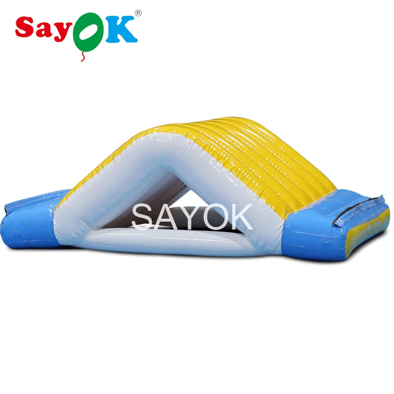 

Inflatable Floating Water Games For Pool Party, Pvc Inflatable Two-way Mini Slide Obstacle Course For Swimming Pool