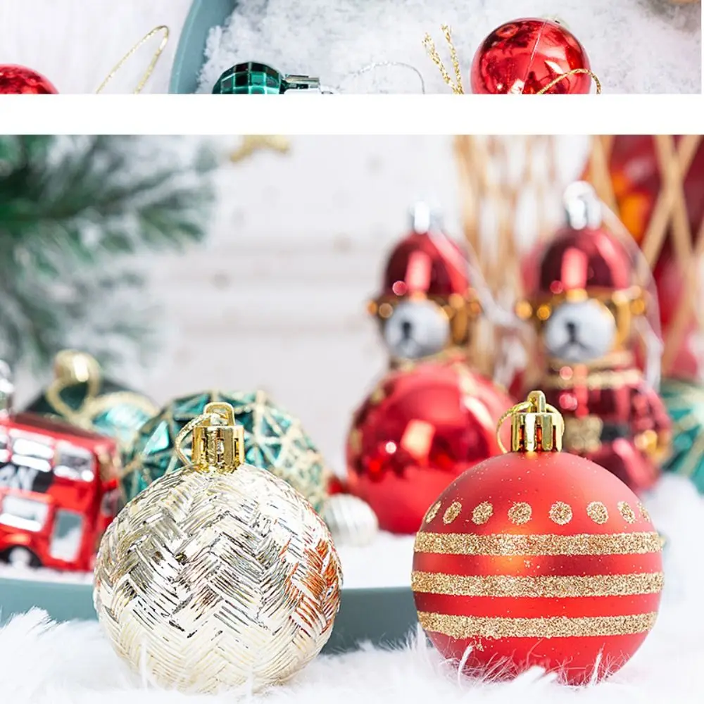 

70PCS High-quality Plastic Christmas Ball Set 10 Colors Suspensable Xmas Ornament Ball Xmas Baubles Home