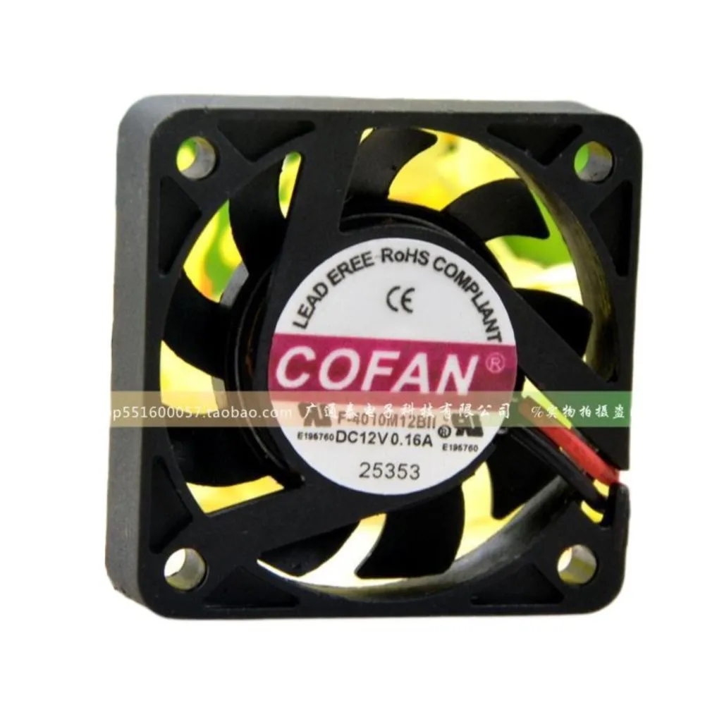1pcs Cofan F-4010M12BLL CPU Notebook Graphics Battery Electric Car 12V 0.16a 4cm Fan