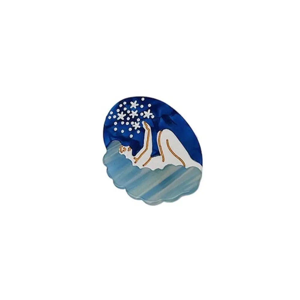 

Snake Cloud Side Clip Flower Crystal Duckbill Clip Acetate Hair Claw Women Barrettes Mushroom Zircon Hairpins Ins Hair Clip