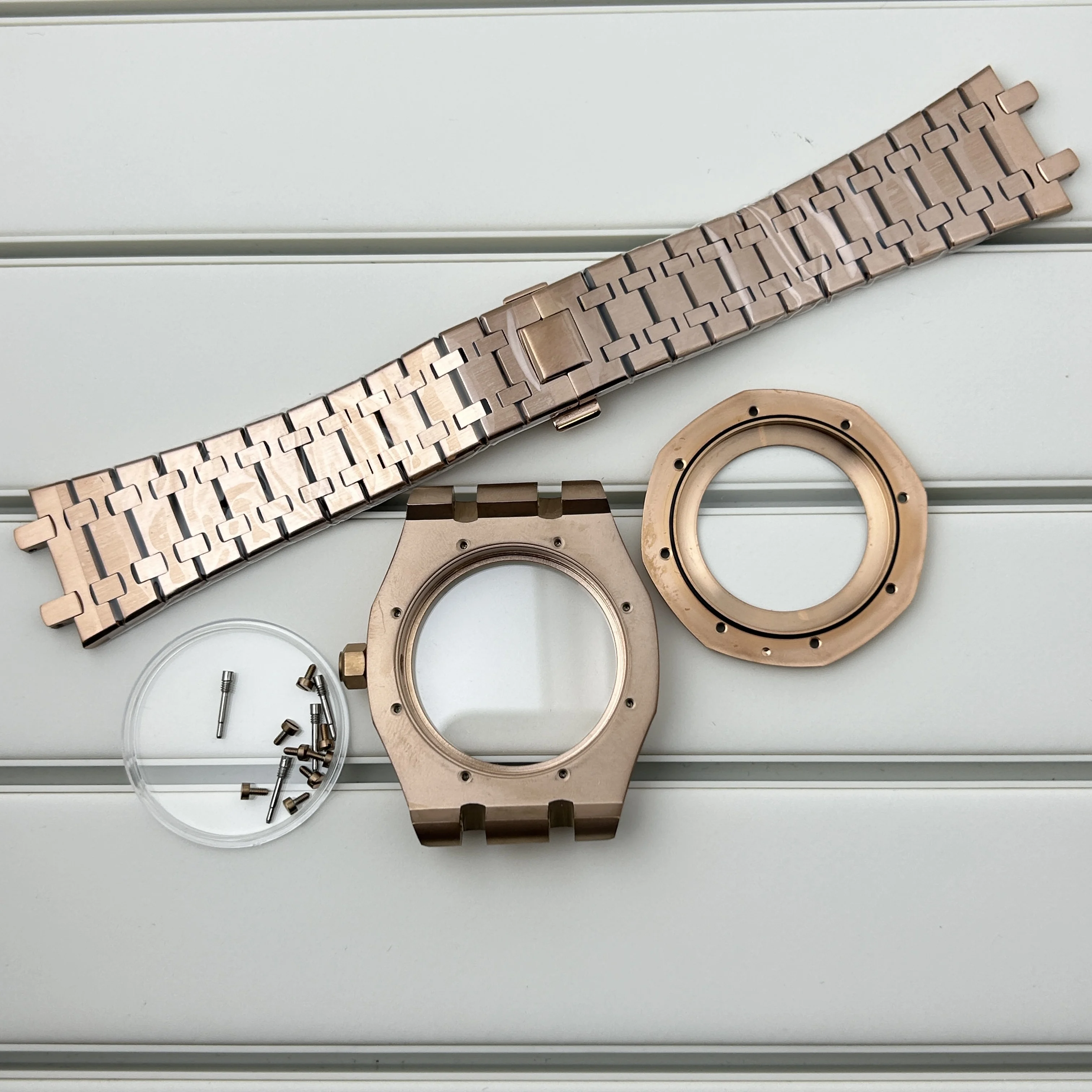 

Modified 41MM Stainless Steel Watchband Case Sapphire Glass Suitable for Oakap NH35 NH36 Movement Watch Accessories 31.8mm Dial