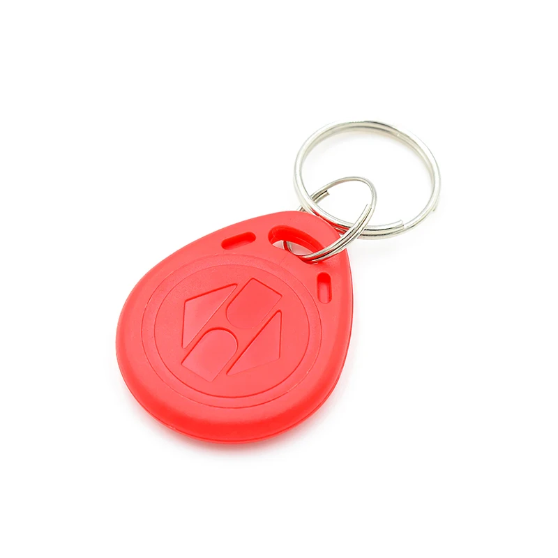 5PCS EM4100 ID Card Keychain Access Control RF Induction Card Red and Blue Matching 125K RFID Card Reader Module