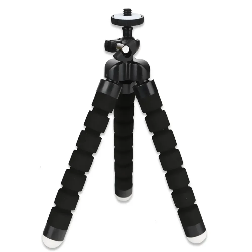 Mini Portable Flexible Sponge Octopus Tripod Stand Mount With Holder For Phone Action Camera and Camcorder