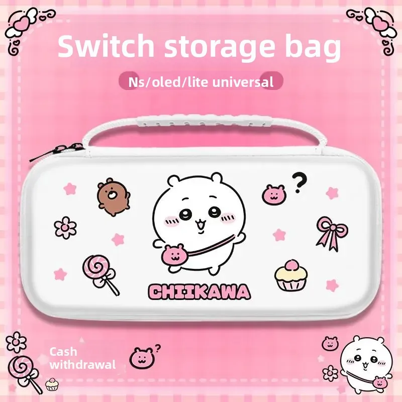 Switch Carrying Case For Chiikawa Anime Cute Nintendo OLED Lite And Switch 2 Storage Bag Pouch Protective Travel
