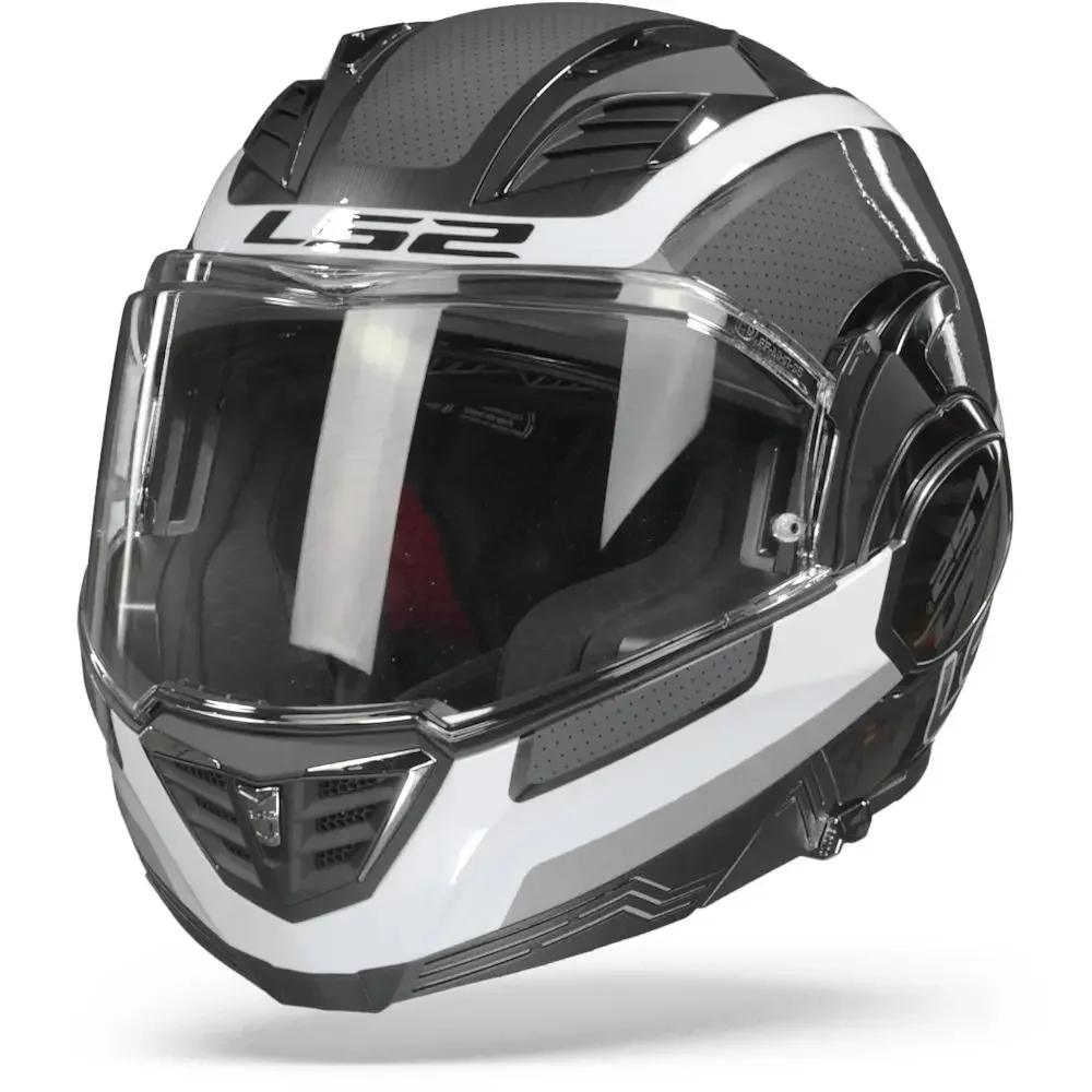 LS2 FF900 Valiant II Orbit Jeans Modular Helmet New Condition DOT Certified Double Visor Flip-Up ABS PC Material Motorcycles