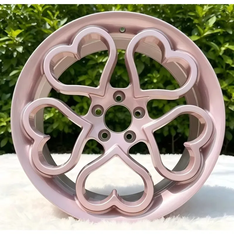 【2026】RCSR One Piece Forged Wheels 6061-T6 Aluminum Matte Pink 17-24 Inch Custom Color Rims For Toyota Honda Volkswagen BMW Por