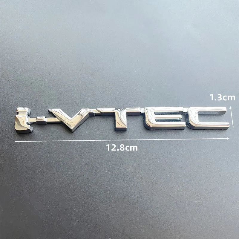 3D krom huruf mobil logam belakang lencana Emblem Logo IVTEC I VTEC stiker untuk Honda City Civic Accord Jazz CRV aksesoris