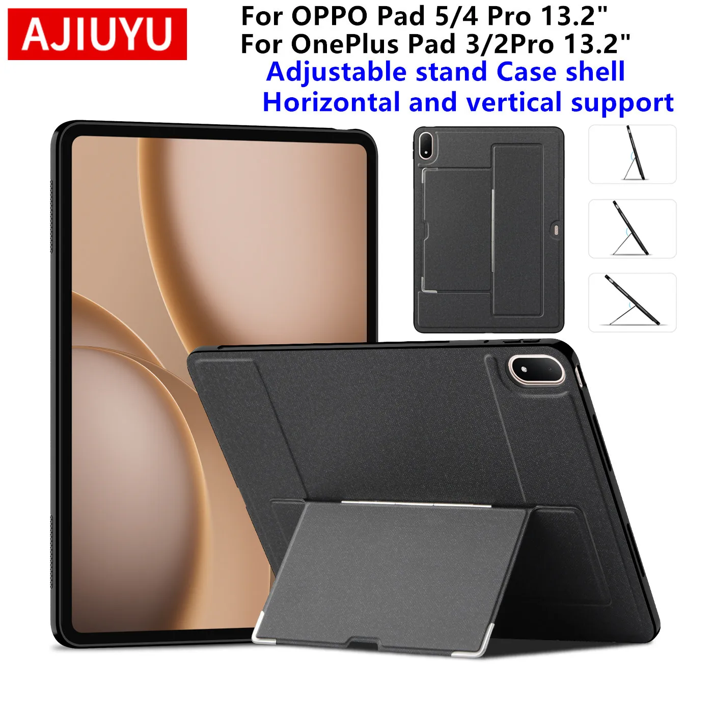 For OnePlus Pad 4 Case 13.2 inch 2026 OPPO Pad 5 Pro Stand Cover for Oneplus Pad 3 4 / 2Pro 13.2'' Tablet Protective Case Shell