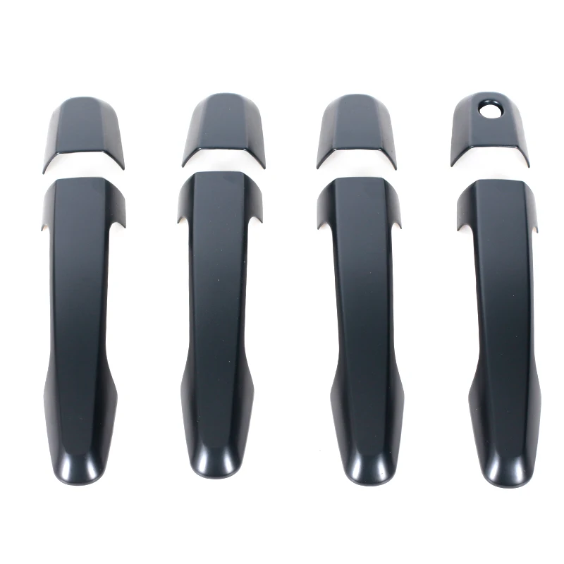 Mitsubishi Triton L200 ML MN MQ 2005 2006-2017 Black Chrome Exterior Door Handle Cover Trim Front Car Door Handle Car Accessorie
