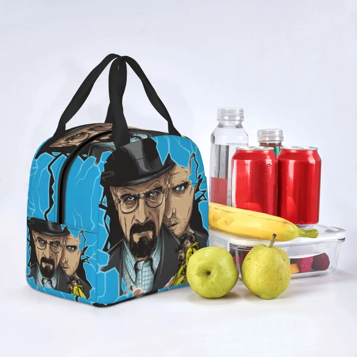 Heisenberg quebrando má lancheira refrigerador térmico isolado lancheira para mulheres crianças trabalho escola viagem piquenique sacolas de comida