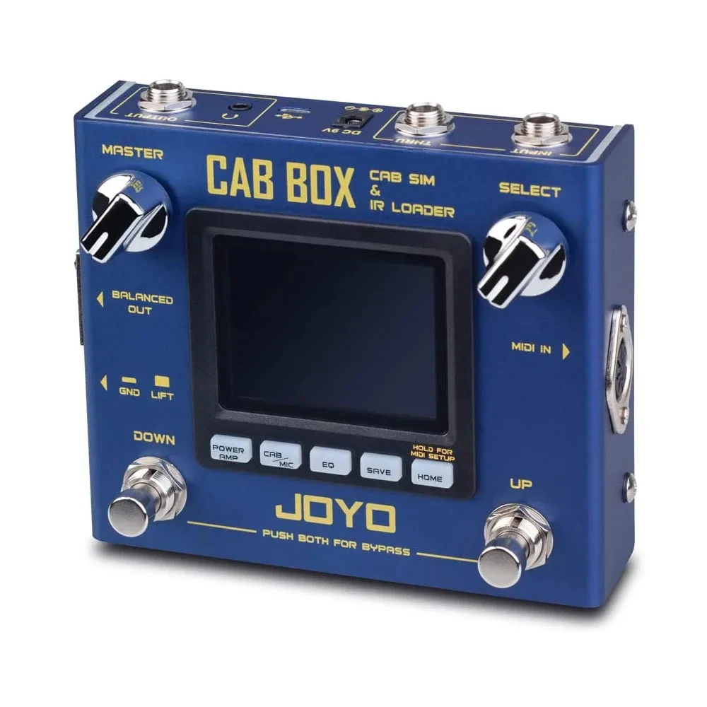 JOYO R-08 CAB BOX pédale d'effet guitare 4 tubes puissance AMP simules armoire pédale de modélisation