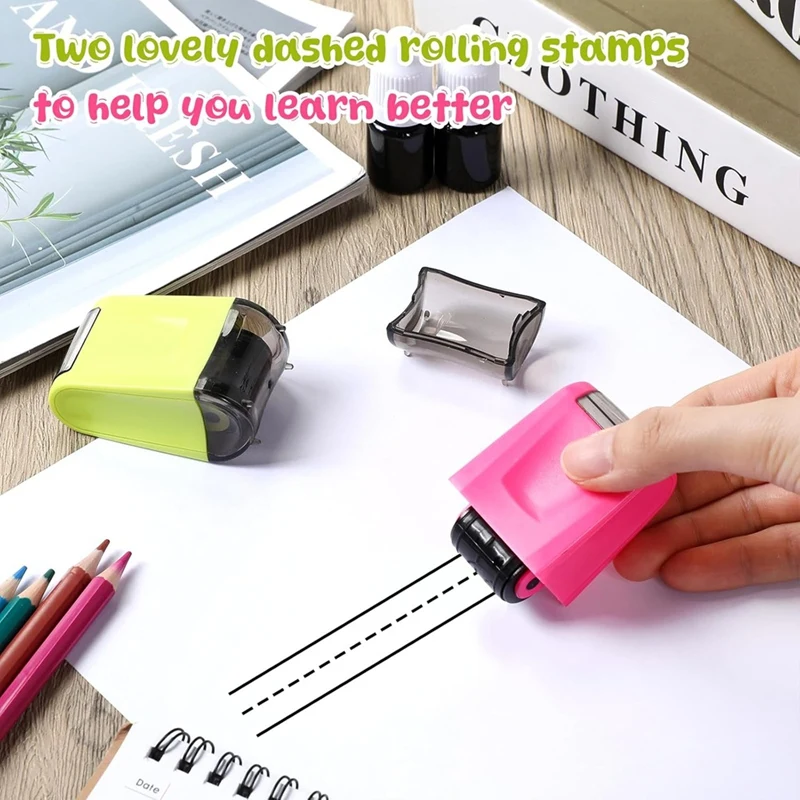 Practice Roller Stamp Ink Line Rolling Stamp Parents Teacher Stamp Supplies For Sentence Strip Handwriting Practice