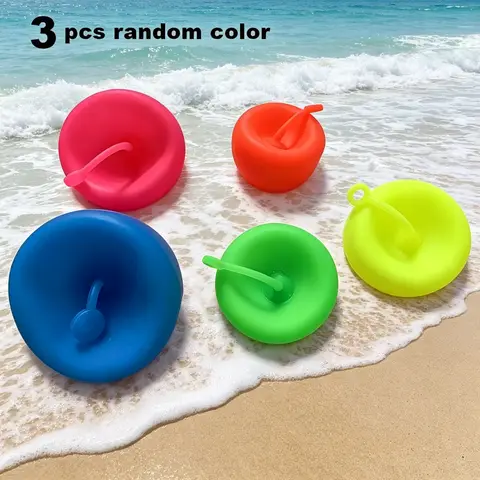 3Pcs Random Color Giant Water Injection Bubble Balls Durable Easy To Inflate Huge Inflatable Water Ball Beach Ball Yard Game Toy