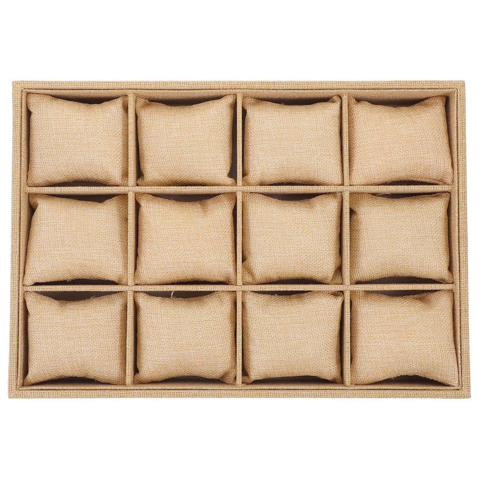 

1Set Watch Organizer Tray Soft Lining Bracelet Display Holder Jewelry Storage Case Desktop Display Stand Compact Minimalist