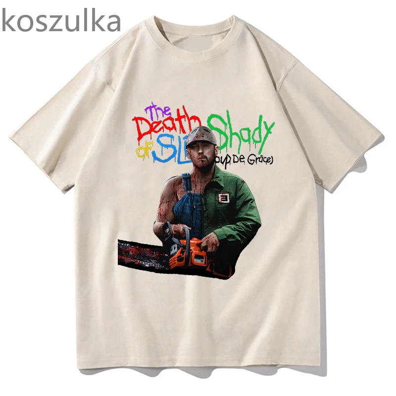 Eminem The Death of Slim Shady T-shirts Casual Cotton Kawaii Tshirts Men Graphic Printing Tops Unisex Fashion Short Sleeve Tees