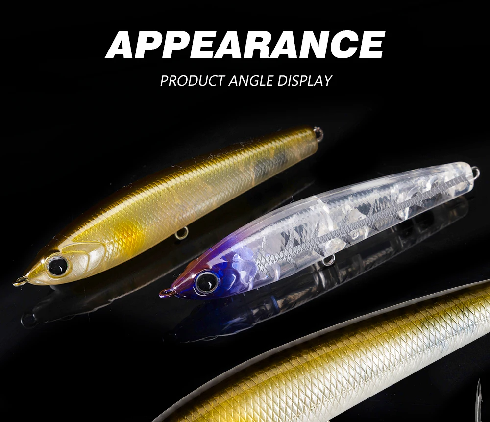 Hunthouse 4 Stück Roter Teufel Topwater Pencil Köder Schwimmender Harter Stickbait 75mm 6g Künstlicher Angelköder für Barsch Hecht Süßwasser – Detail 8