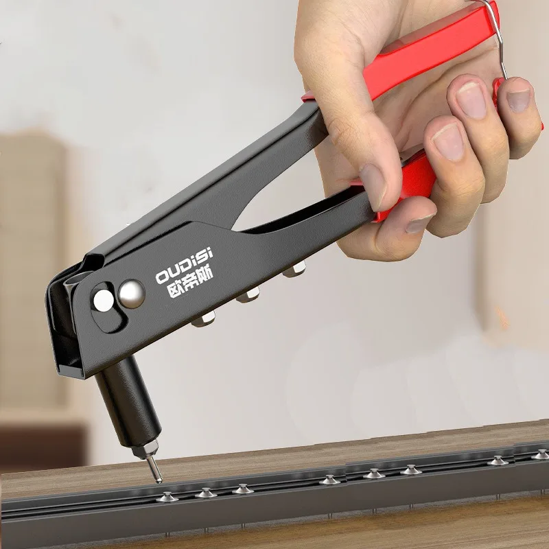 Heavy Duty Rivet Gun Hand Riveter Pop Rivet Gun Assortment DIY Automotive Furniture Marine Repairs Blind Rivets Guns Nuts Tools
