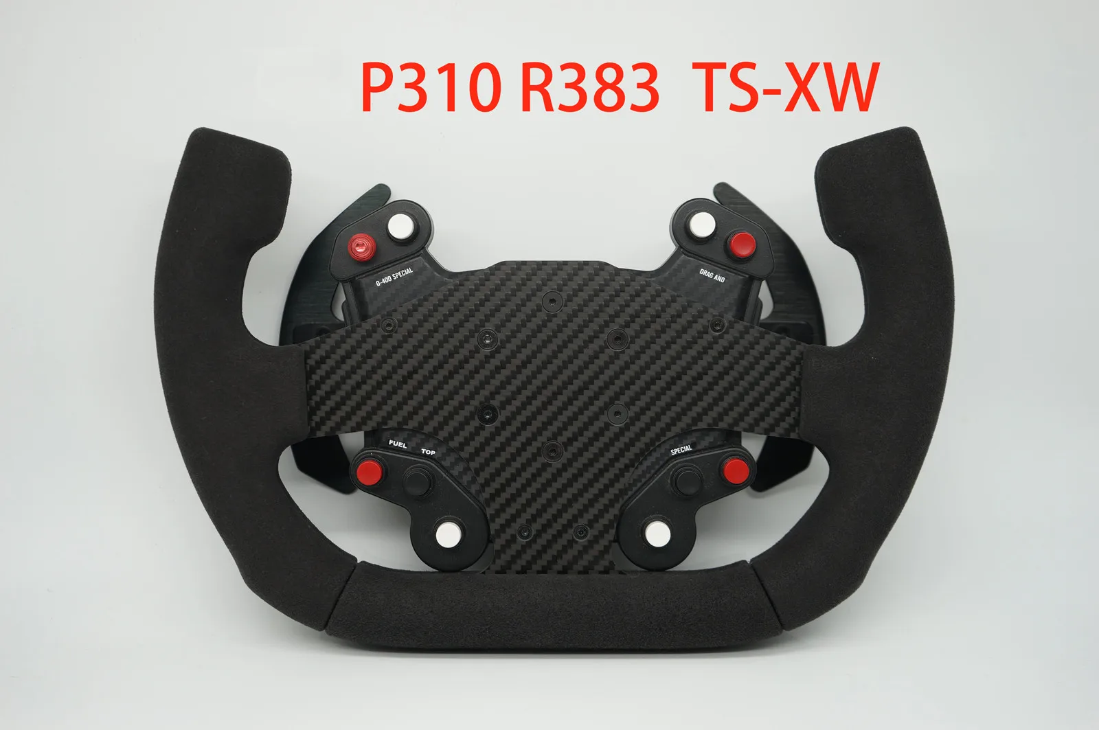 For Thrustmaster P310 R383 TS-XW DIY Racing Games Wheel Retrofit Rally Carbon Fiber Steering Wheel