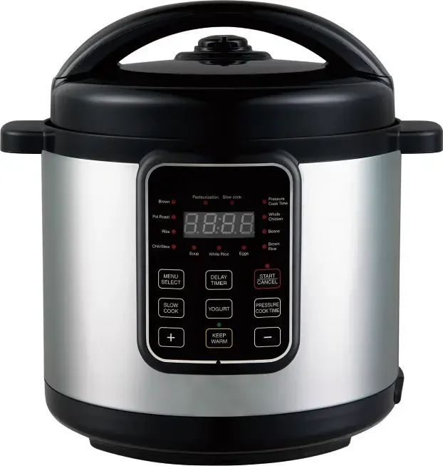 Multi-Cooking Stainless Steel Electric Pressure Cooker Including Slow Cook Steam Rice