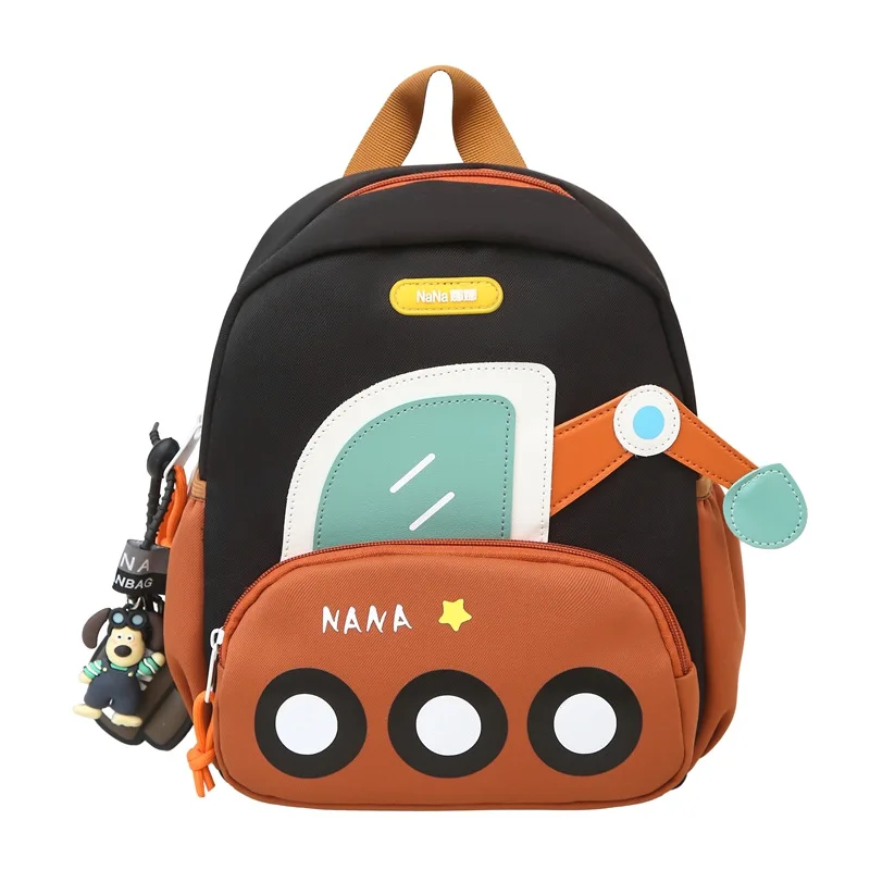 Kids Cartoon Excavator Backpack Toddler Cute School Bag Children Engineering Vehicle Daypack Preschool Kindergarten Rucksack