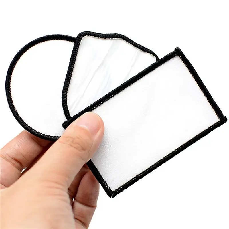 AEF6-96Pcs Sublimation Patch Blanks Fabric Iron-On Patches Repair Patch For Hats Clothes Backpacks Uniforms,3 Styles