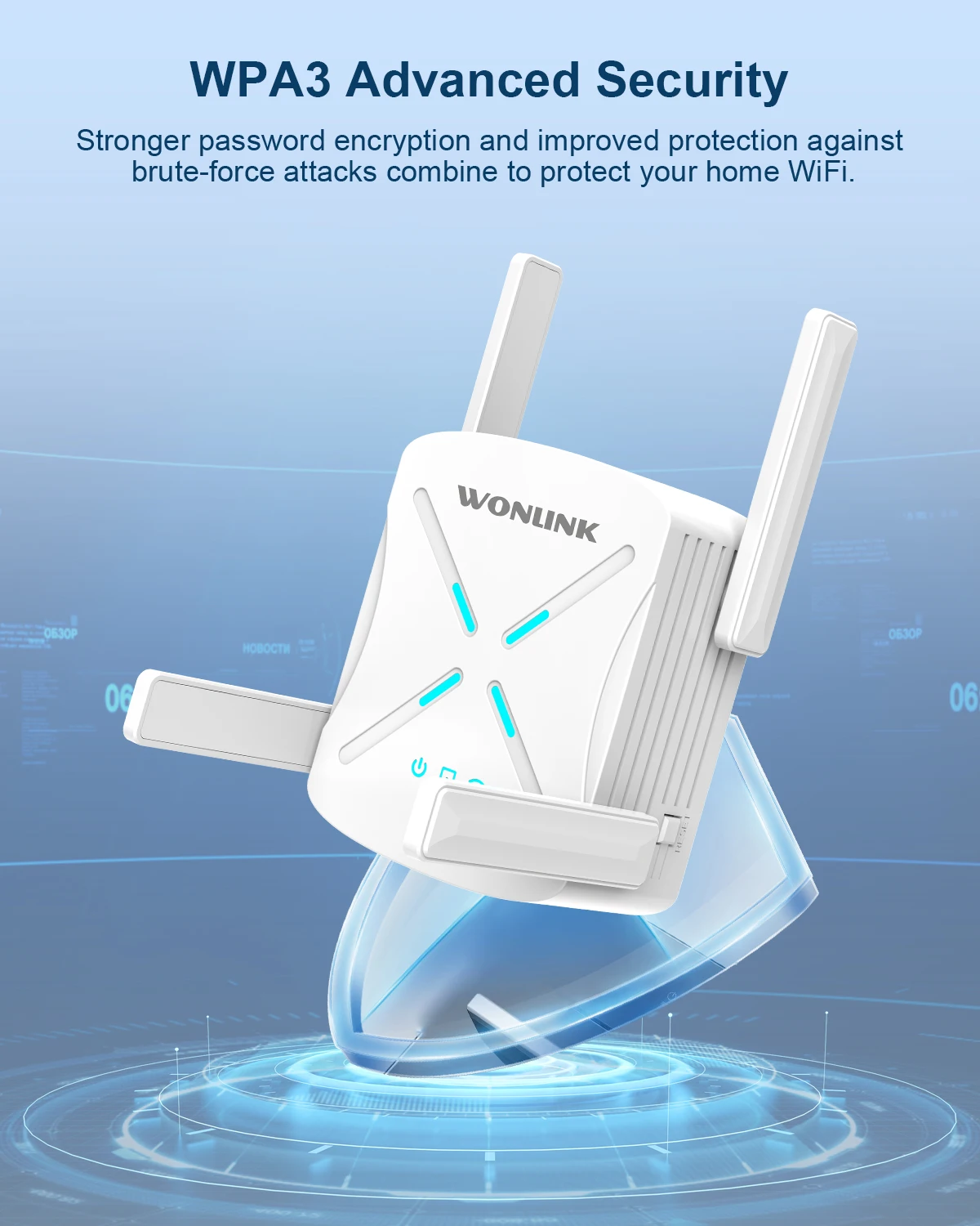 AX1800 WiFi 6 Repeater Router Dual Band 2.4G&5Ghz Signal Booster 4 Antenna Gigabit Long Range Amplifer For Home WL-NE3602