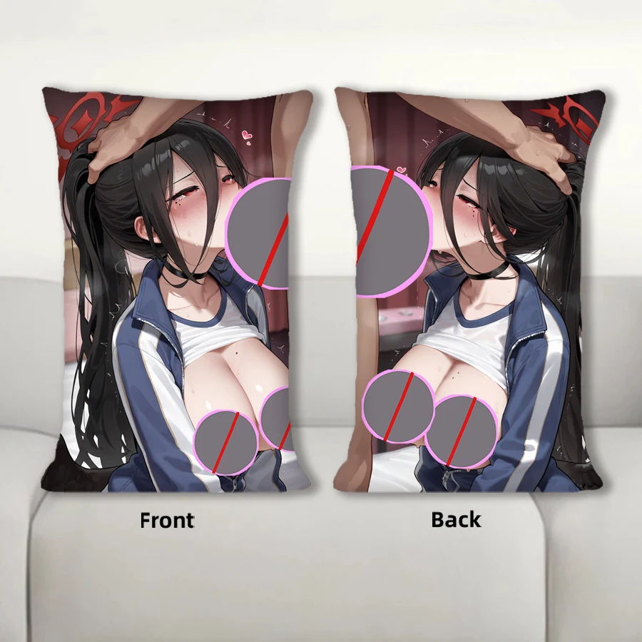 Dakimakura أنيمي Hanekawa Hasumi وسادة أريكة غطاء وسادة للجسم مزدوجة الجانب طباعة الفراش رمي كيس وسادة #1