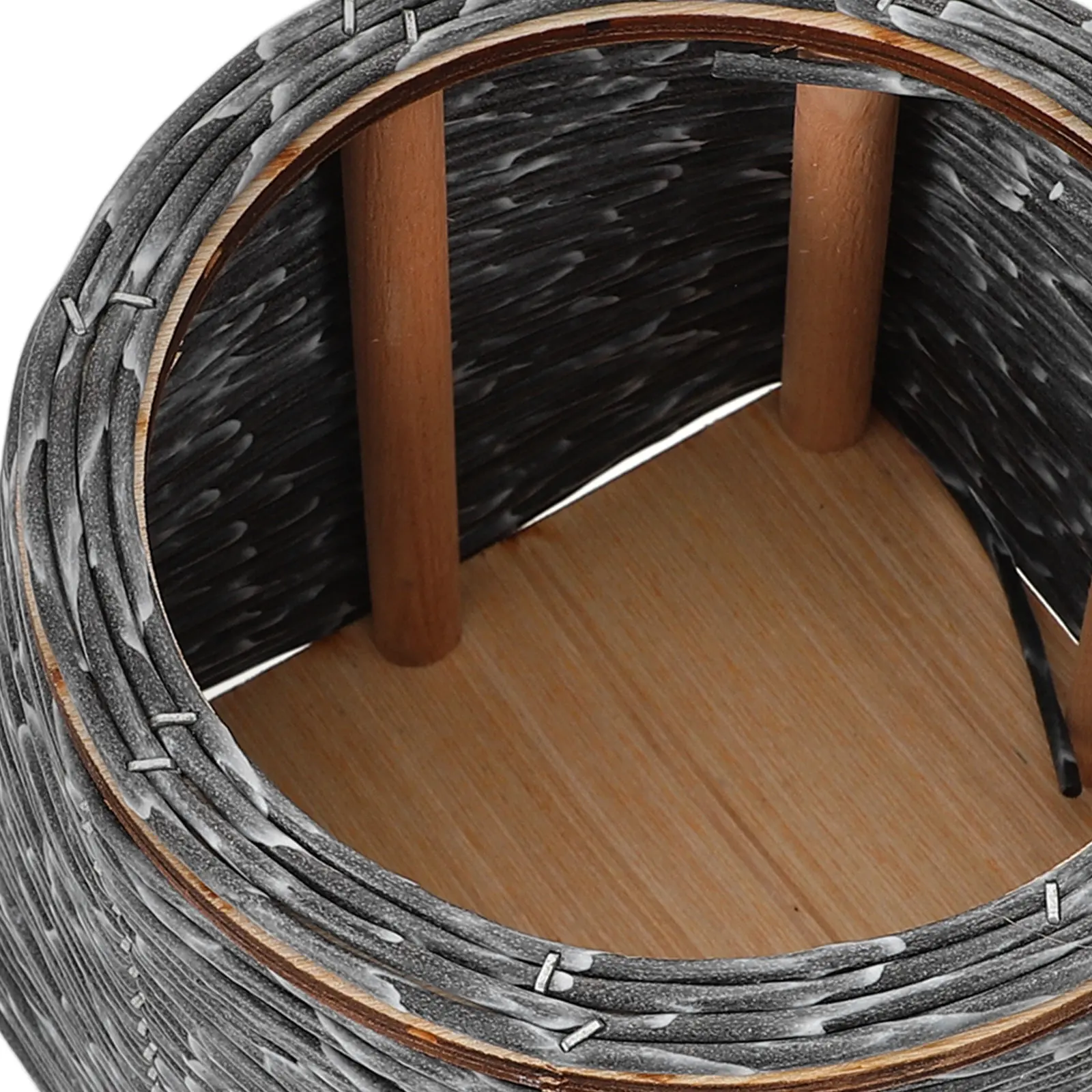 

Плетеная корзина для растений, подставка для комнатных растений, полка для цветочных горшков, контейнер для бонсай, пластиковый горшок для растений