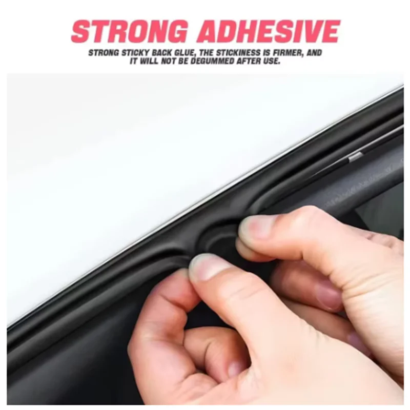 5/10/20M Car Door Seal Strip Rubber Double Layer Sealing Protector Soundproof Waterproof Weather Strips for Car Door Hood Trunk view 4