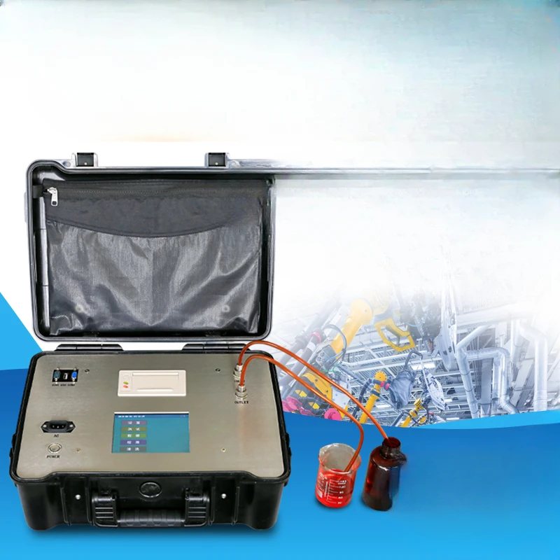 Online oil particle counter Portable hydraulic oil contamination high-precision testing instrument